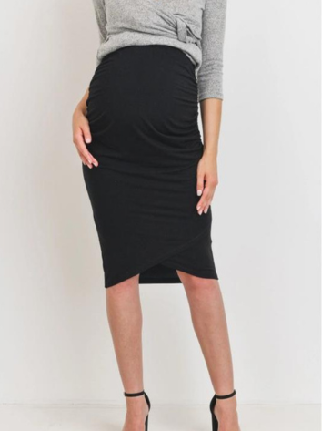Falda tubo maternidad negra